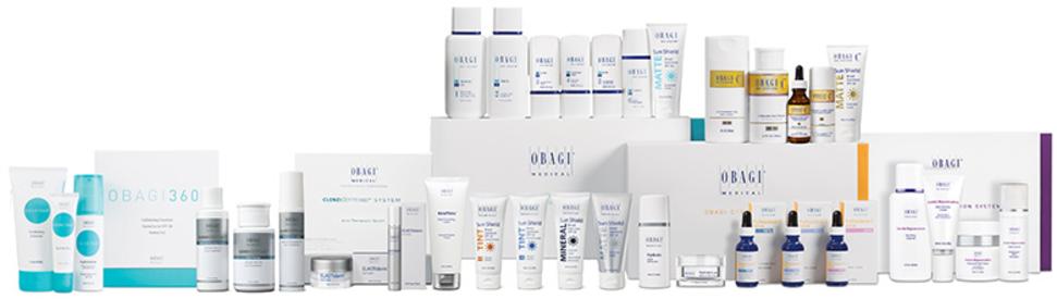 Obagi medical products are all in a box.