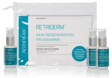 A package of skin regeneration programme with serum and lotion.